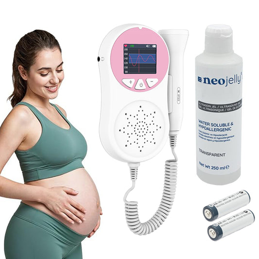 Doppler Fœtal 3 MHz Certifié CE - Usage Professionnel & Personnel avec 250 Ml de Gel fourni livraison 24 à 48h