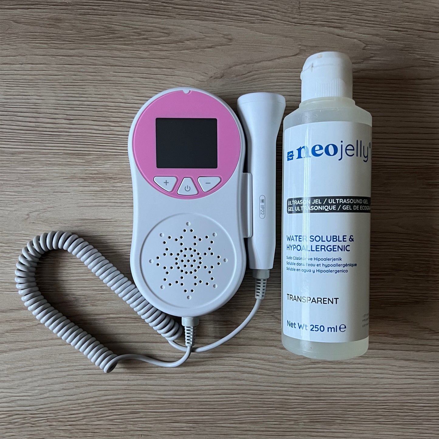 Doppler Fœtal 3 MHz Certifié CE - Usage Professionnel & Personnel avec 250 Ml de Gel fourni livraison 24 à 48h